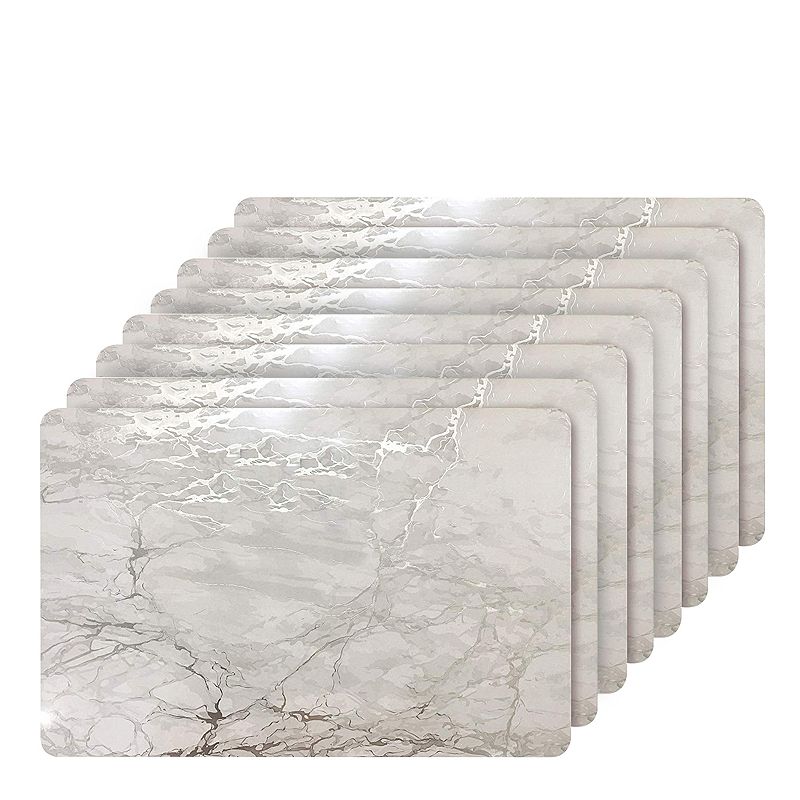 Dainty Home Marble Cork 12 x 18 Placemats Set Of 8