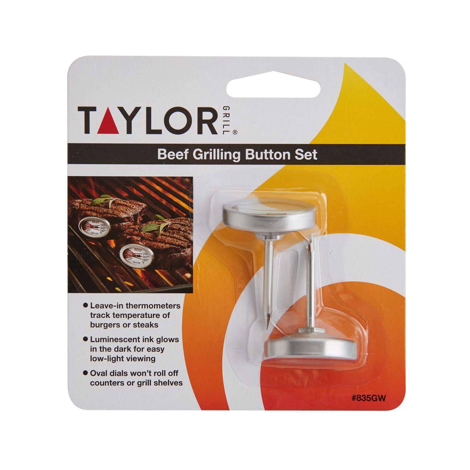 Taylor Grill Works Analog Grill Thermometer