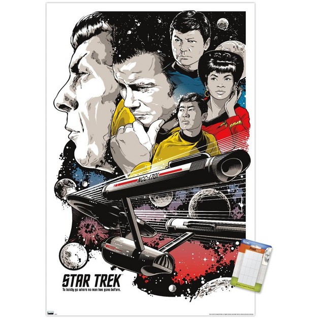 Trends International Star Trek Universe Joshua Budich Illustration Unframed Wall Poster Prints