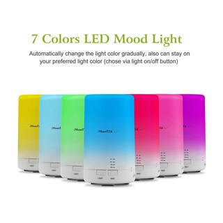 Tatahance Mini Cool Mist Humidifier with 7 Color LED Lights 4 Timer Settings and Ultrasonic Aroma Essential Oil Diffuser D0102HAHXU7-F