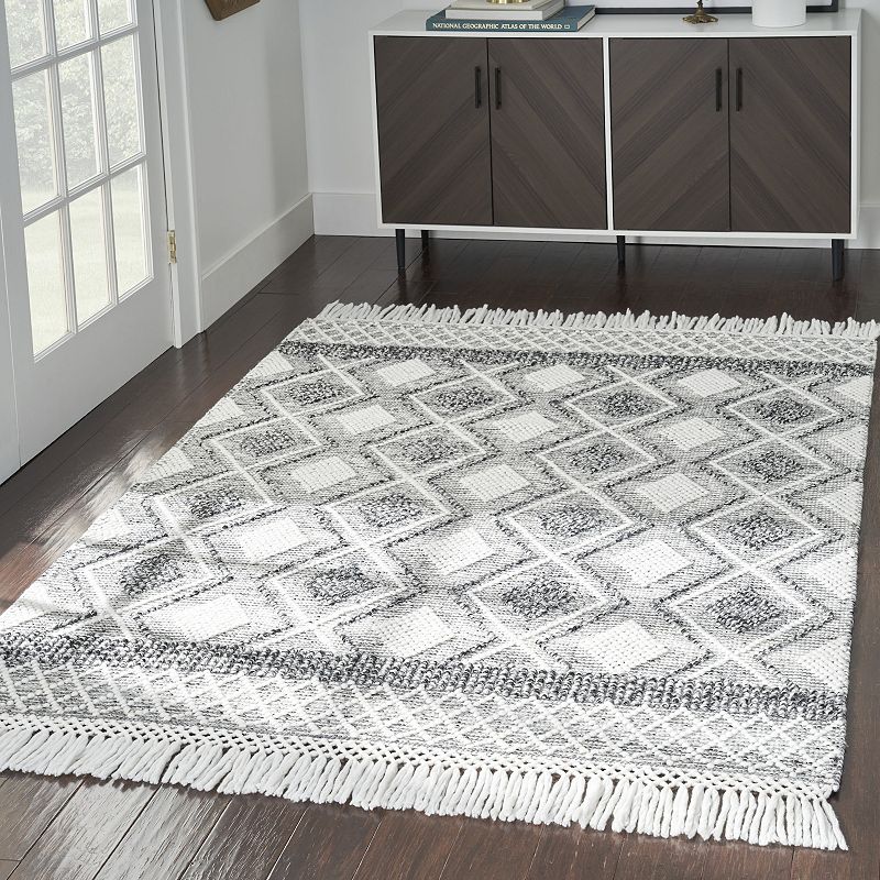 Nicole Curtis Series 3 Multi Diamond Indoor Area Rug