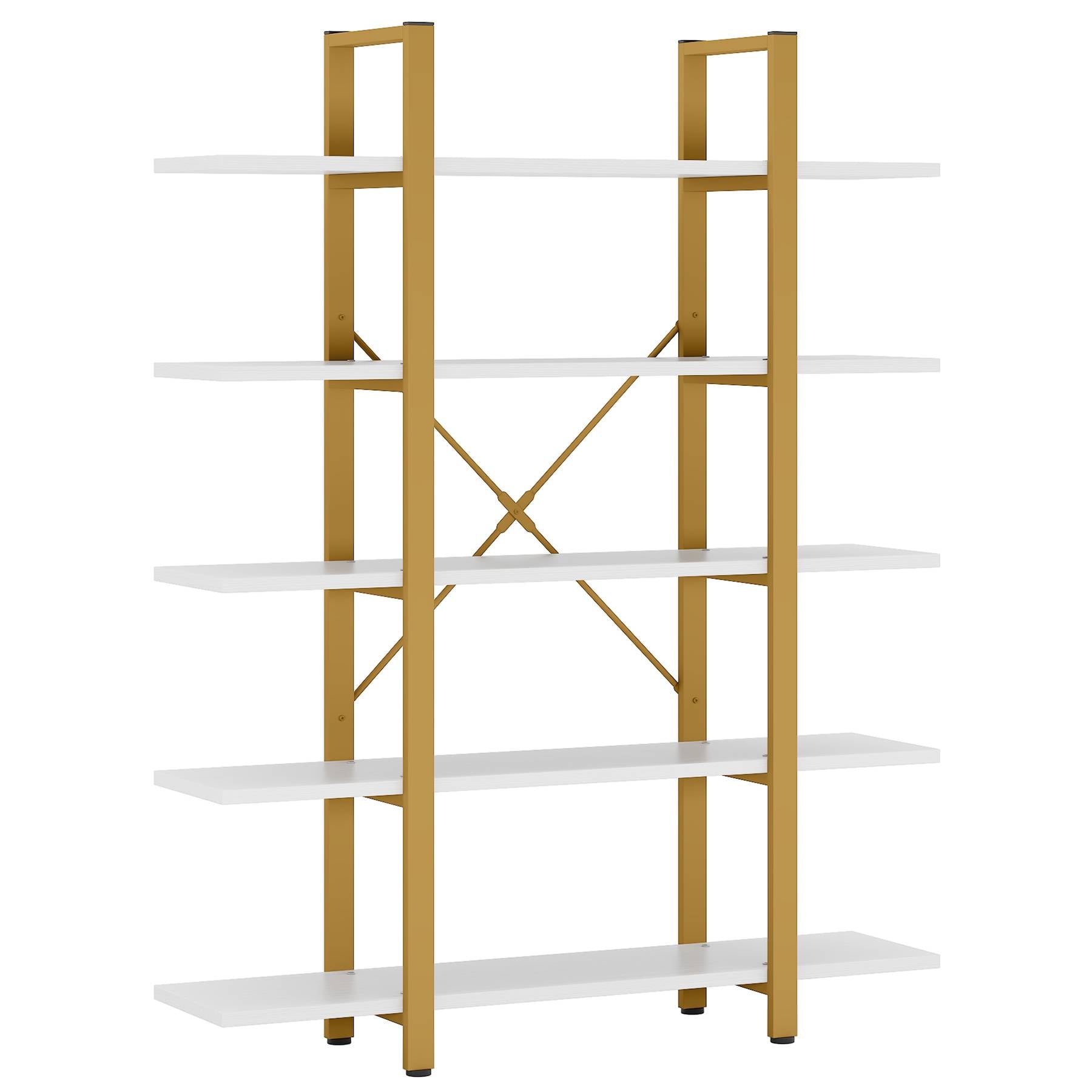 5-Tier Bookshelf, Open Etagere Bookcase Storage Display Rack