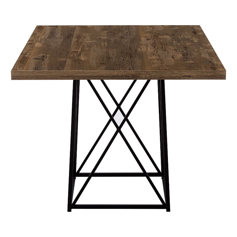 Monarch Contemporary X-Frame Dining Table