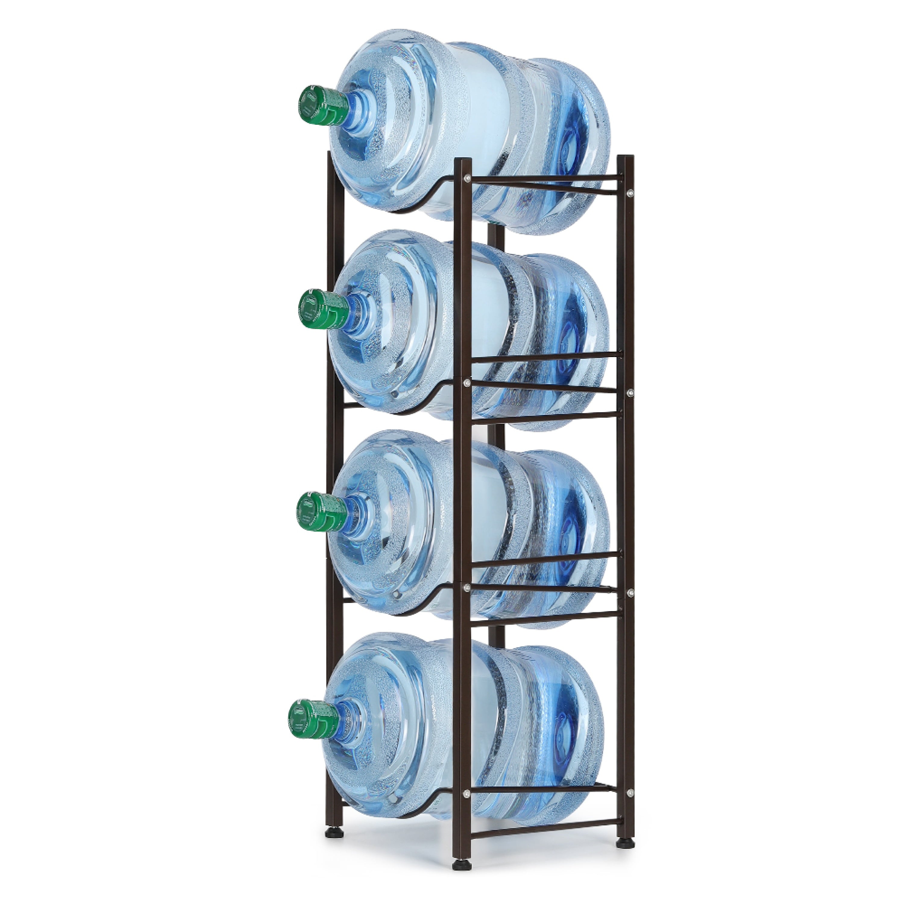 4-Tier Heavy Duty Water Bottle Holder Storage Rack for 5 Gallon Water Dispenser