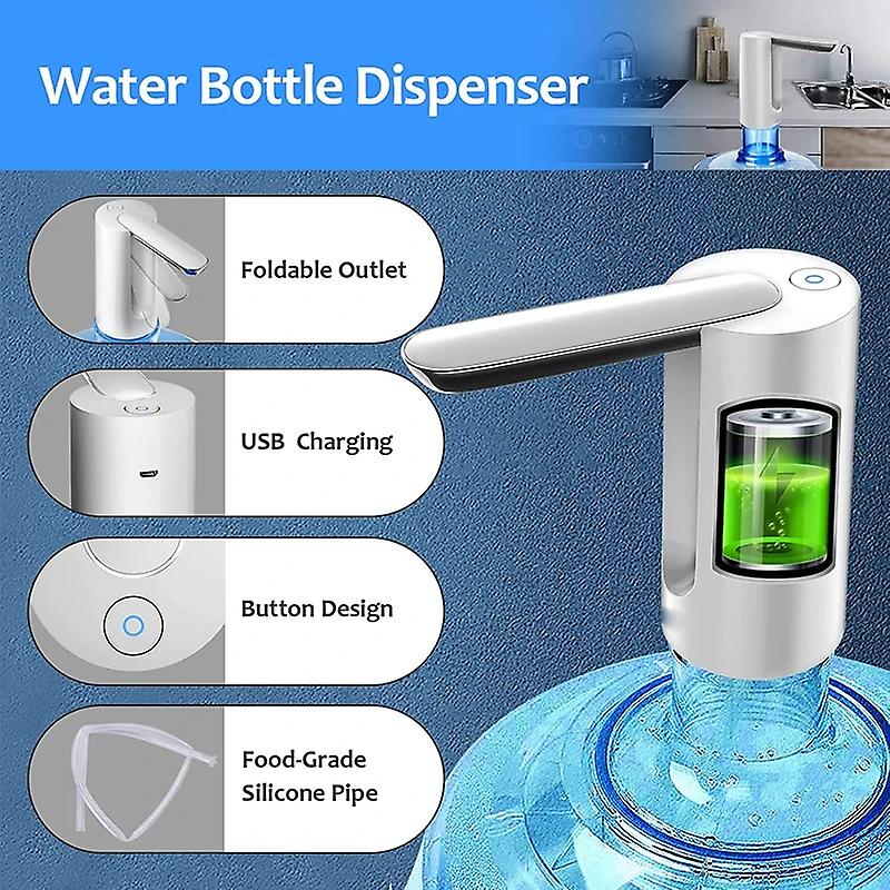 Automatic Folding Water Dispenser Electric Pump Usb Rechargeable Portable Drink Dispenser For Bottle Barreled Kettle Pumps