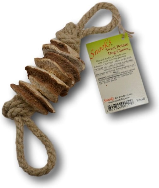 Snook's Sweet Potato Chew Dog Treats， Small