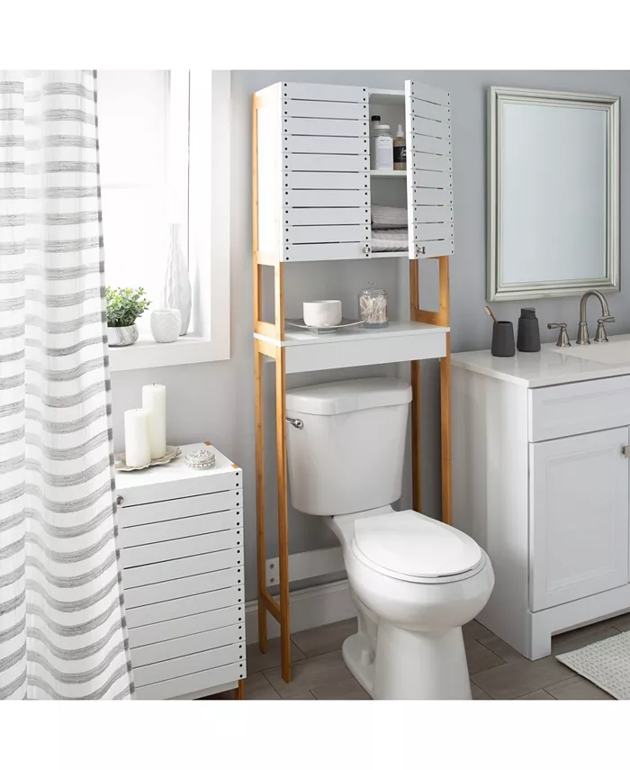 Neu Home 3 Shelf Over the Toilet Bamboo Space Saver Cabinet