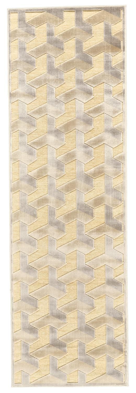 Pellaro Cream and Silver Rug by BD Fine