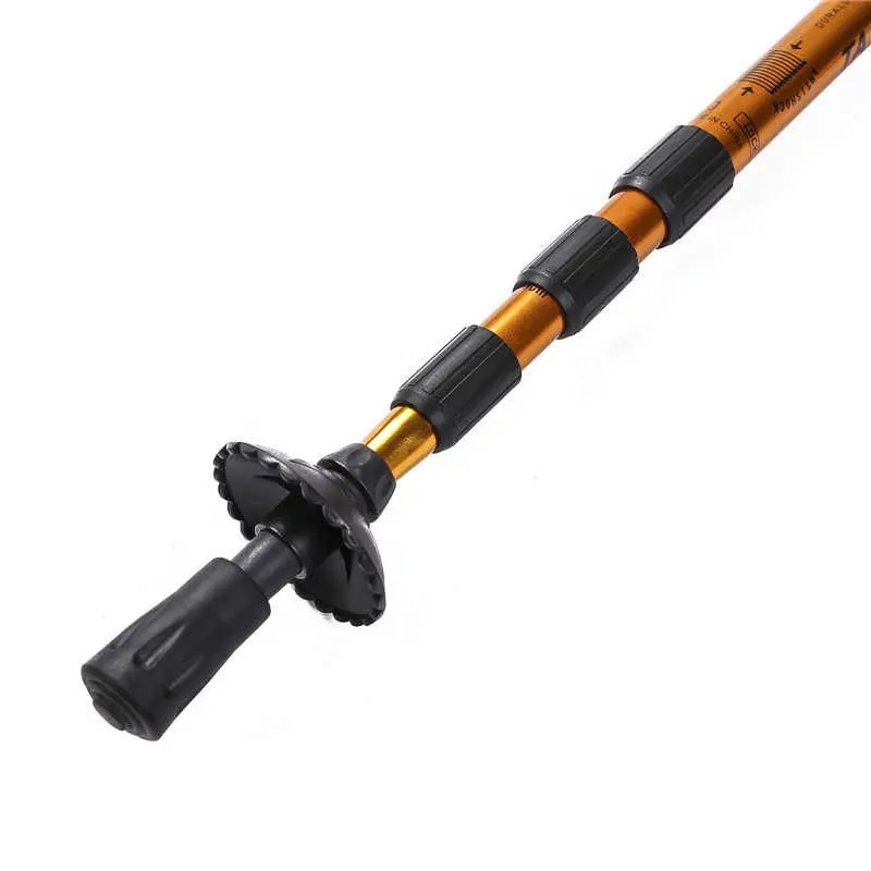 Trekking Pole Adjustable Length Aluminum oy High Strength Wood Hiking Accessory For Women Men Camping Hiking Walking Sticks