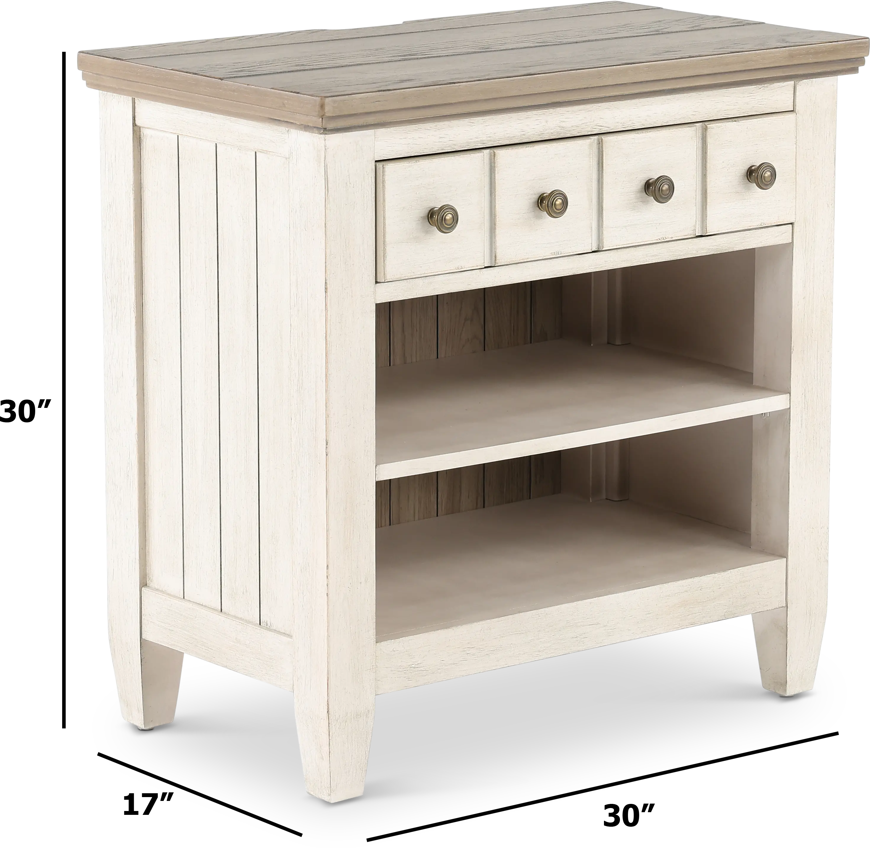 Heartland Antique White Nightstand