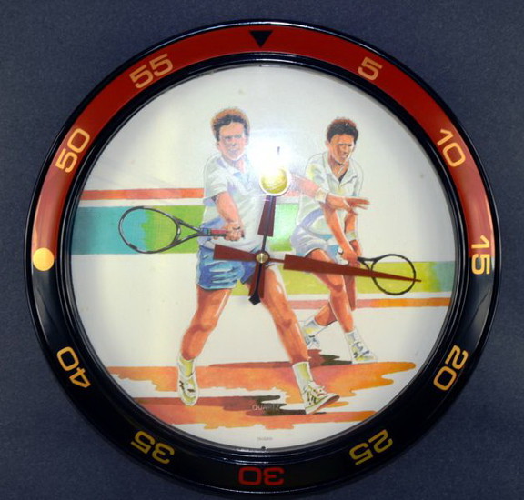 Quartz Wall Clock Tennis Players