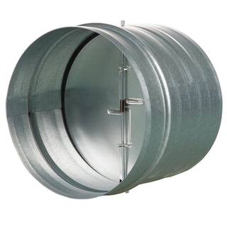 VENTS-US 4 in. Galvanized Back-Draft Damper with Rubber Seal KOM 100 U