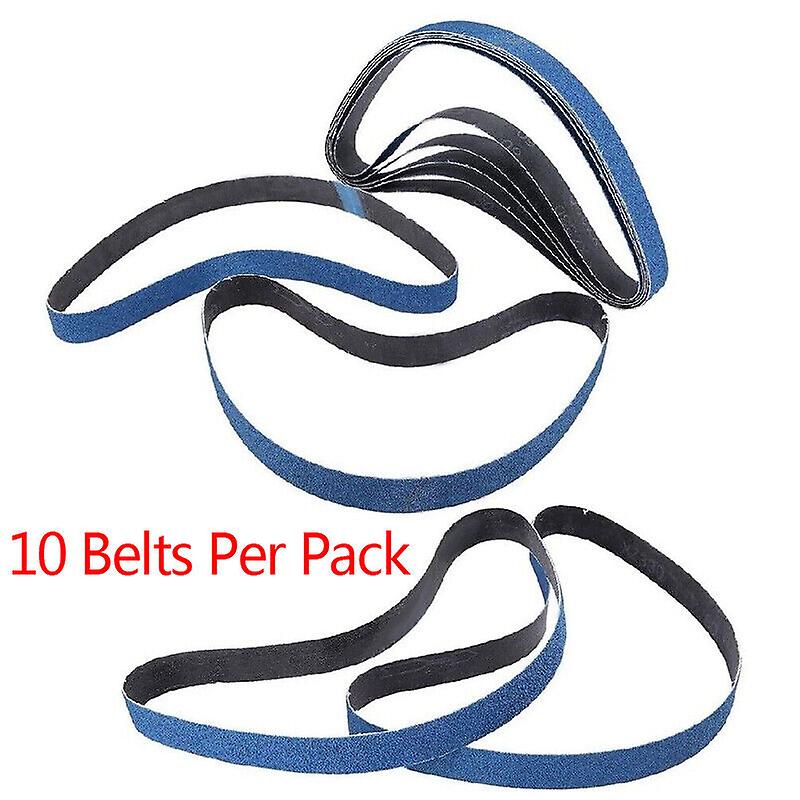 10 X 330mm Zirconium Sanding Belts Power Finger File Abrasive 40g 60g 80g 120g W12683898