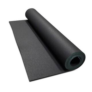 Survivor SportFloor Isomertic Black 48 in. x 600 in. x 0.3 in. Rubber GymWeight Room Flooring Rolls (200 sq. ft.) 01010805000