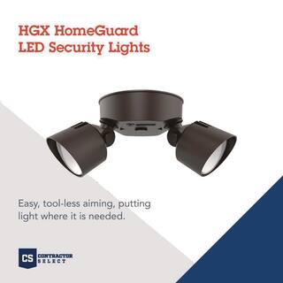 Lithonia Lighting Contractor Select HGX Dark Bronze Outdoor Integrated LED Flood Light HGX LED 2RH 40K 120 DDB M2