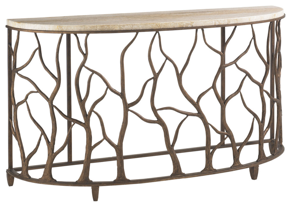 Bannister Garden Console Table   Rustic   Console Tables   by Lexington Home Brands  Houzz