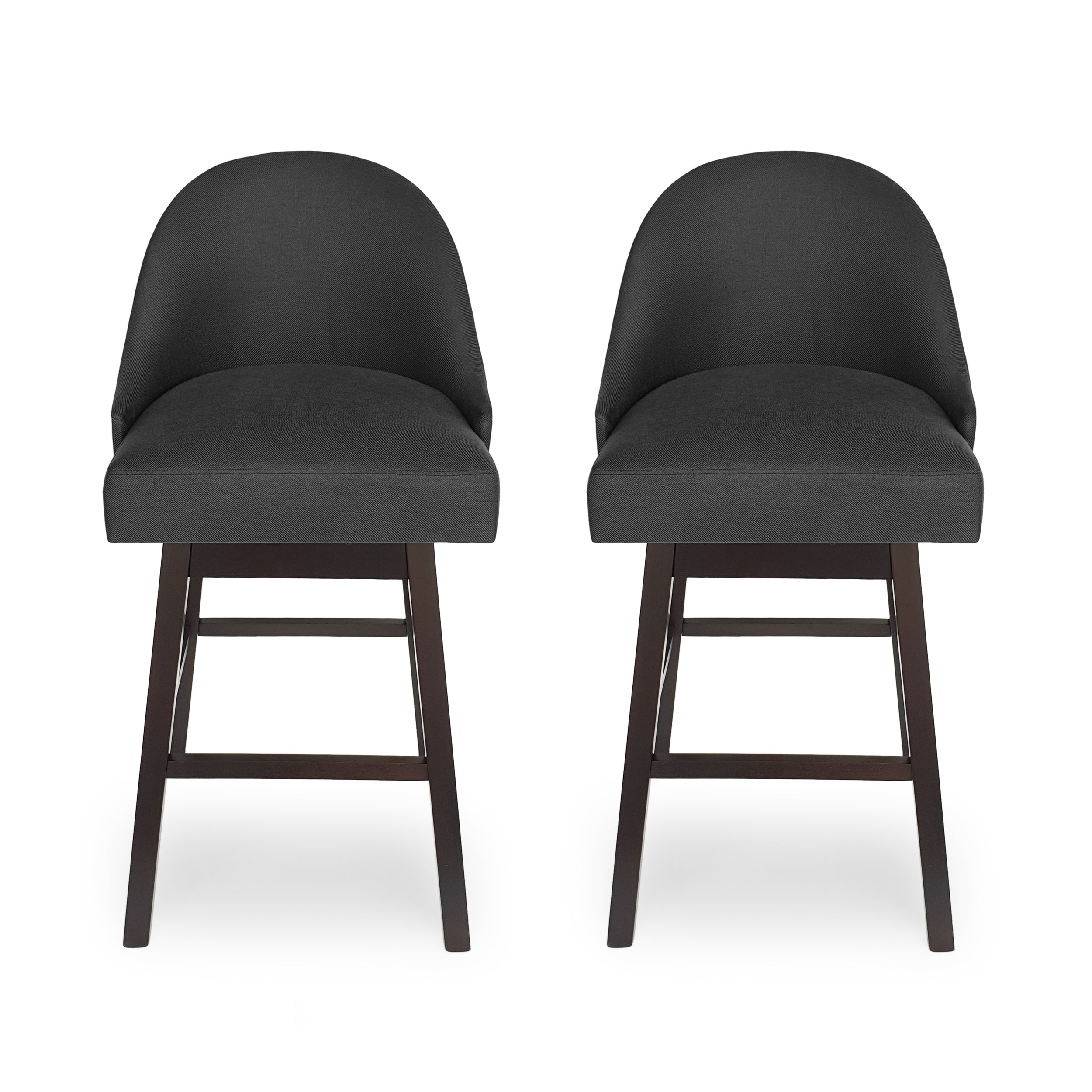 Andriel Modern Upholstered Swivel Bar Stool