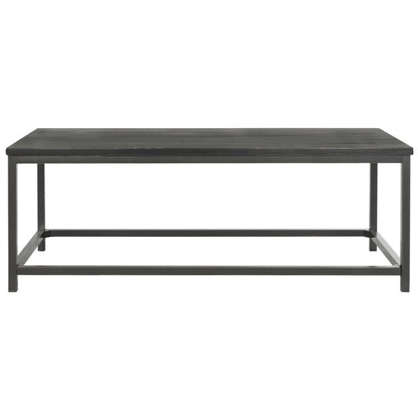 SAFAVIEH Alec Distressed Black Coffee Table - 48