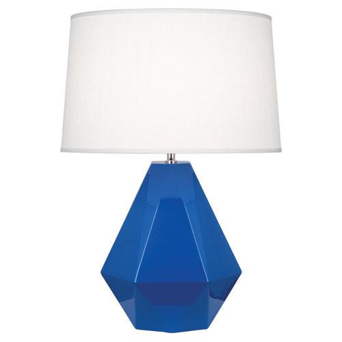 Delta Table Lamp (Multiple Colors) with Oyster Linen Shade