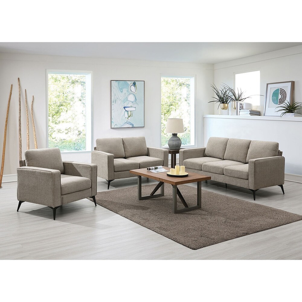 3 Piece Sofa Sets Including 3 Seat Sofa  Loveseat and Single Chair