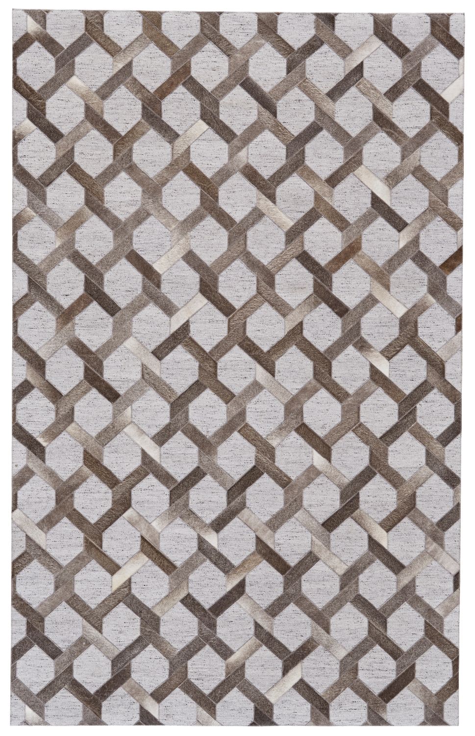 Canady Gray and Taupe Rug by BD Fine