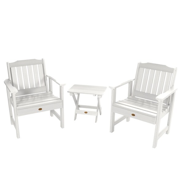 Garden Chairs and Folding Side Table (3piece Set)