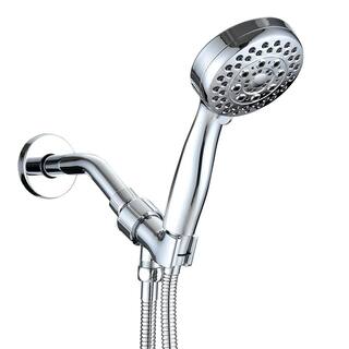 Tahanbath 5-Spray Patterns with 2.5 GPM 3.5 in. Wall Mount Handheld Shower Head in Chrome W122458401-KXC