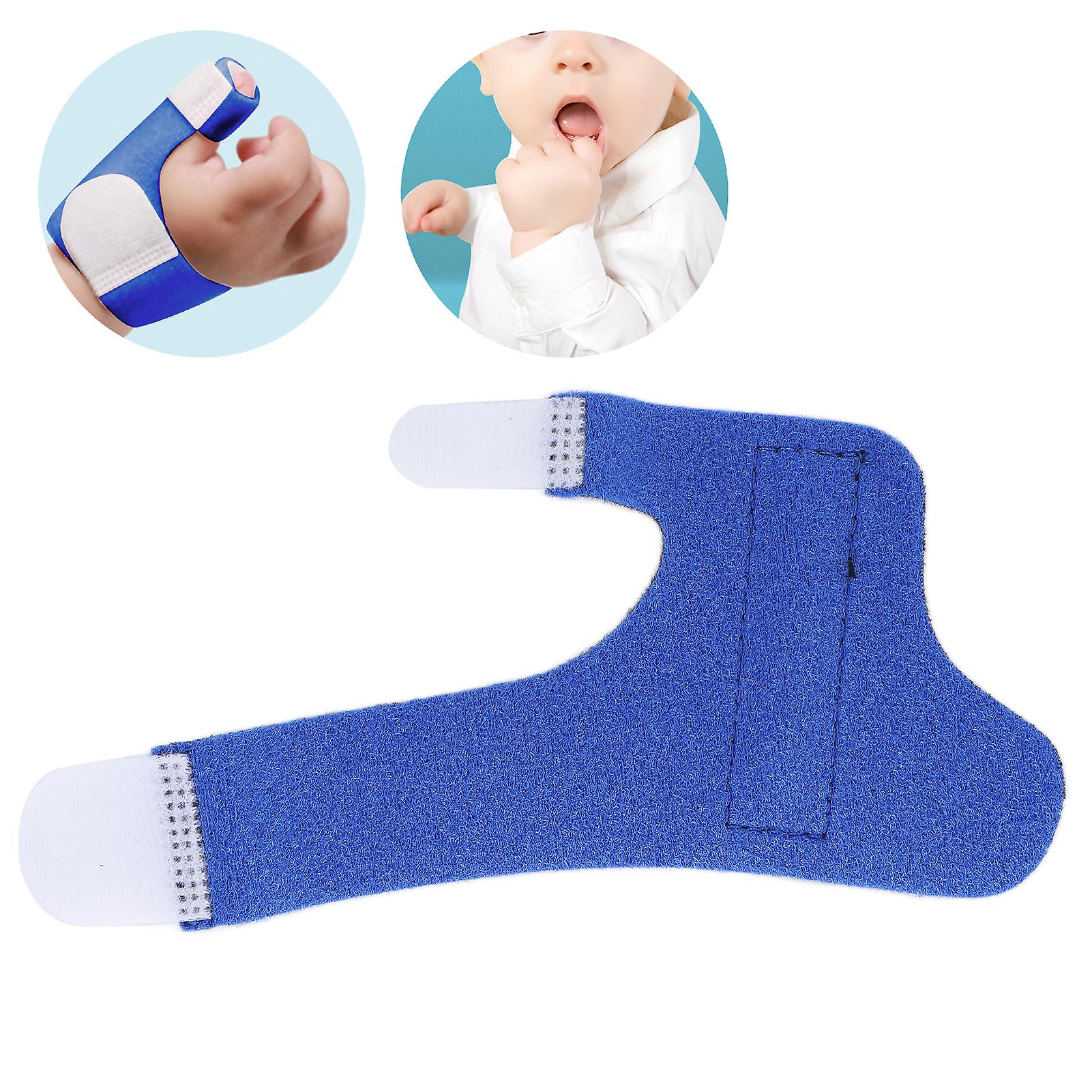 Baby Finger Guard Soft Thumb Fixation Stabilizer Infant Thumb Support Brace Blues