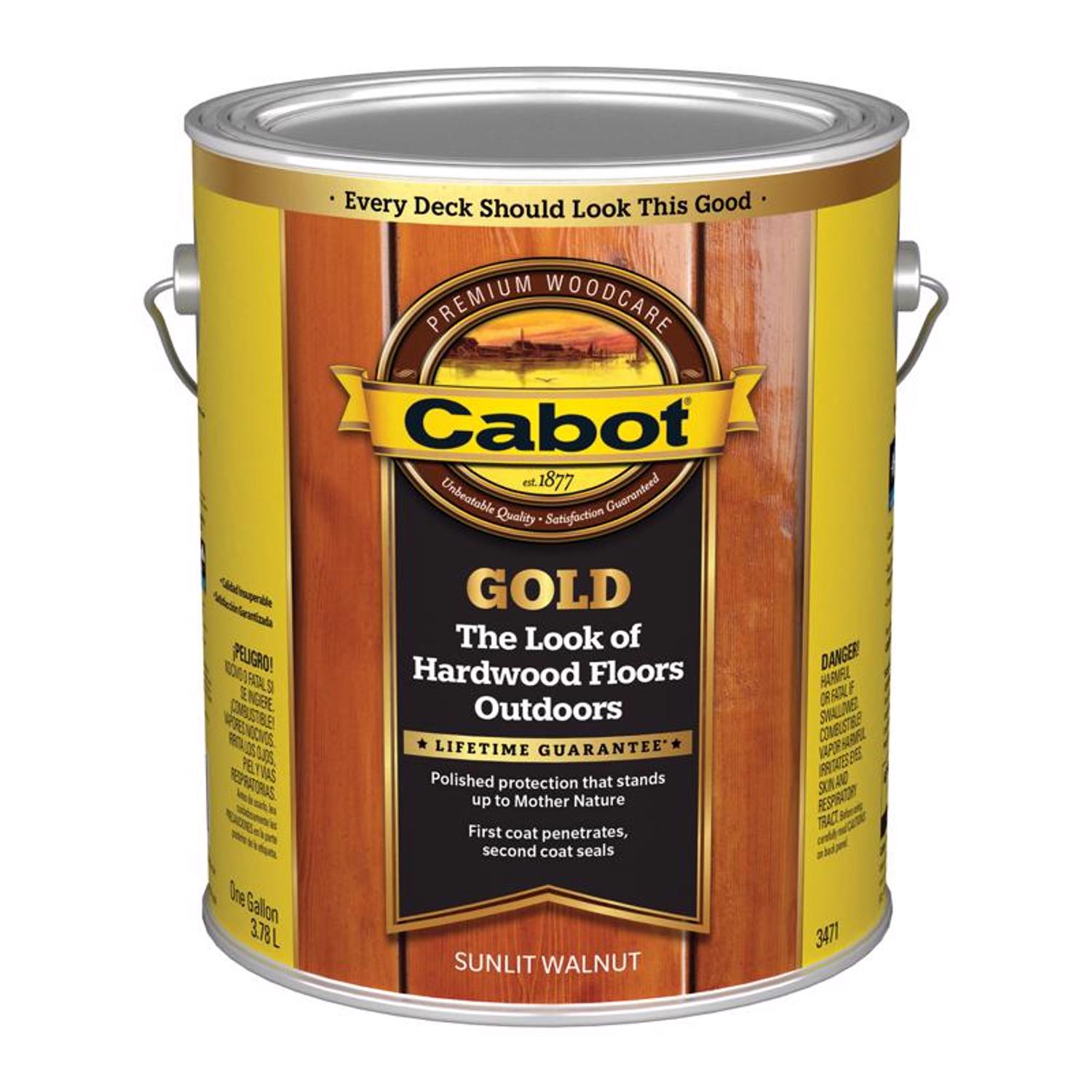 Cabot Gold Satin Sunlit Walnut Oil-Based Deck Varnish 1 gal