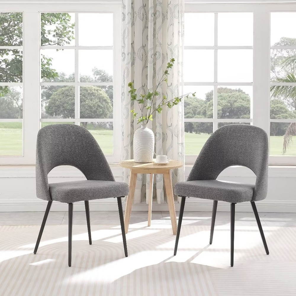 Morden Fort Modern Dining Chair Set of 2 for Kitchen  Living Room  Bedroom