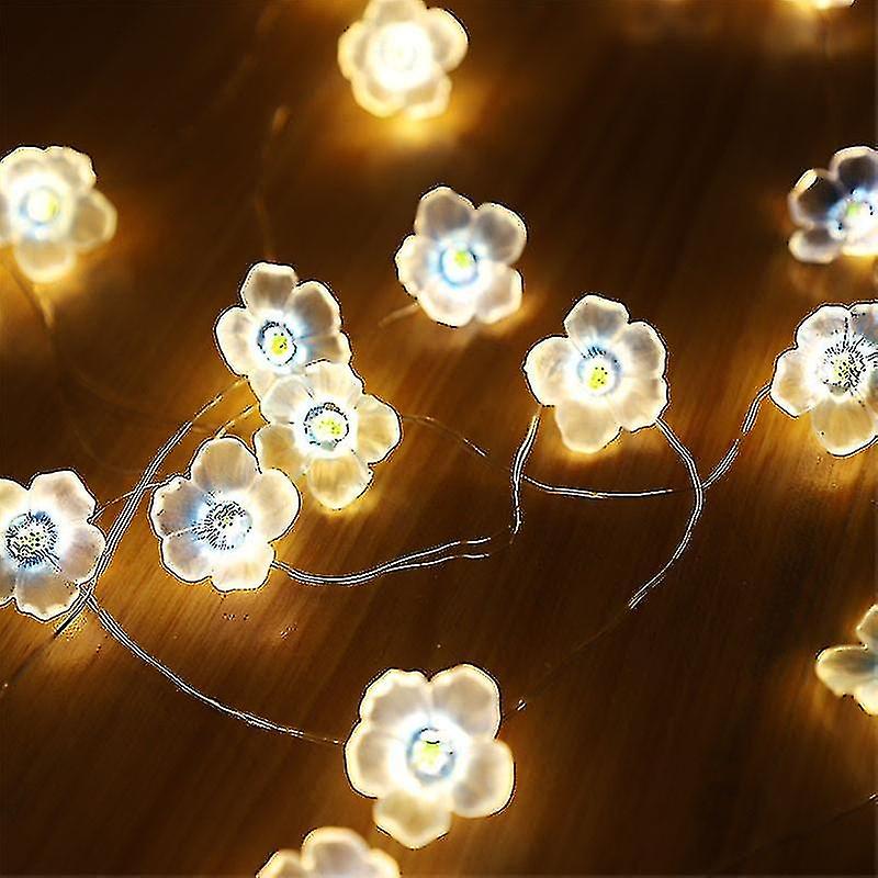 Cherry Blossom Decor String Lights Led Fairy Flower Lights Christmas Decorations