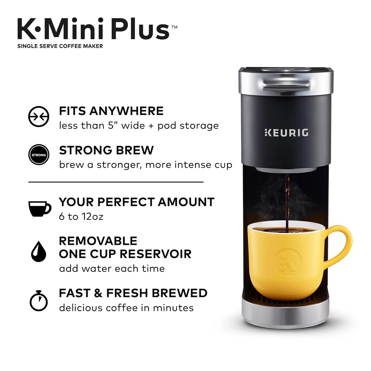 Keurig K-Mini Plus Single-Serve K-Cup Pod Coffee Maker