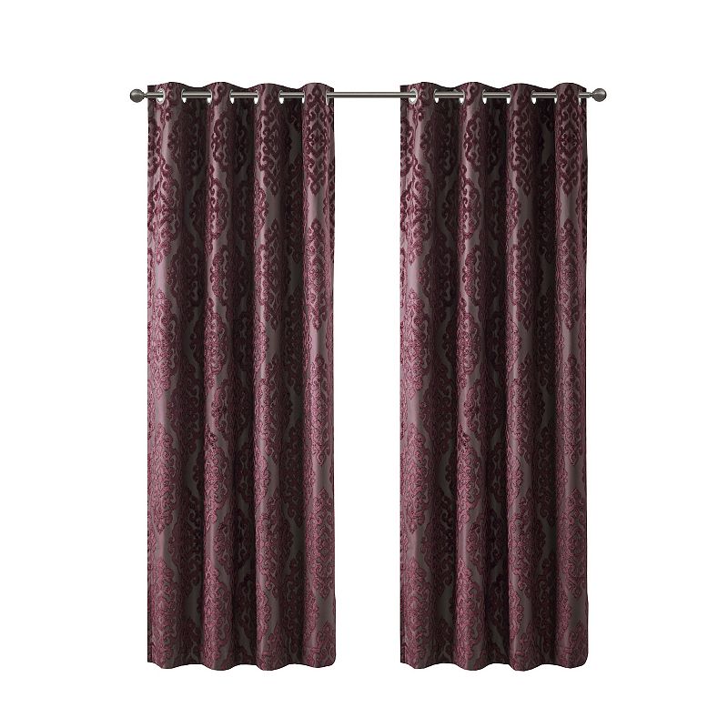 SunSmart Blackout 1-Panel April Botanical Window Curtain