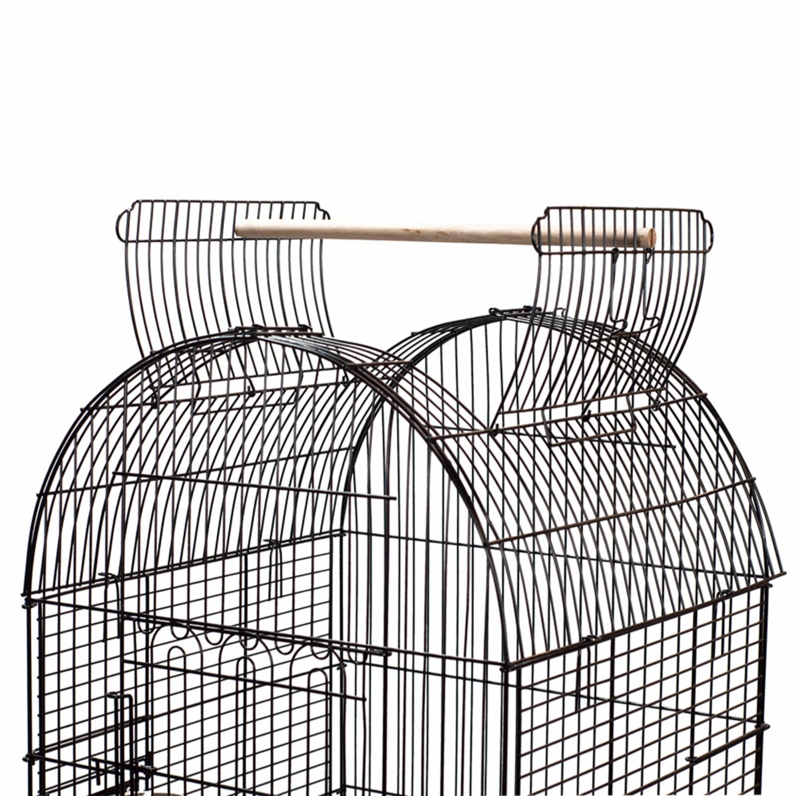 A and E Cage Co. Dome Top Bird Cage-Black