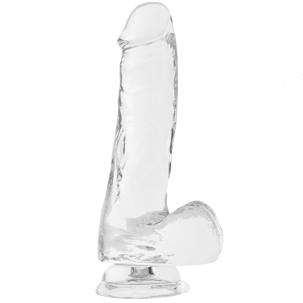 King Cock 6 Inch Ballsy Dildo in Clear