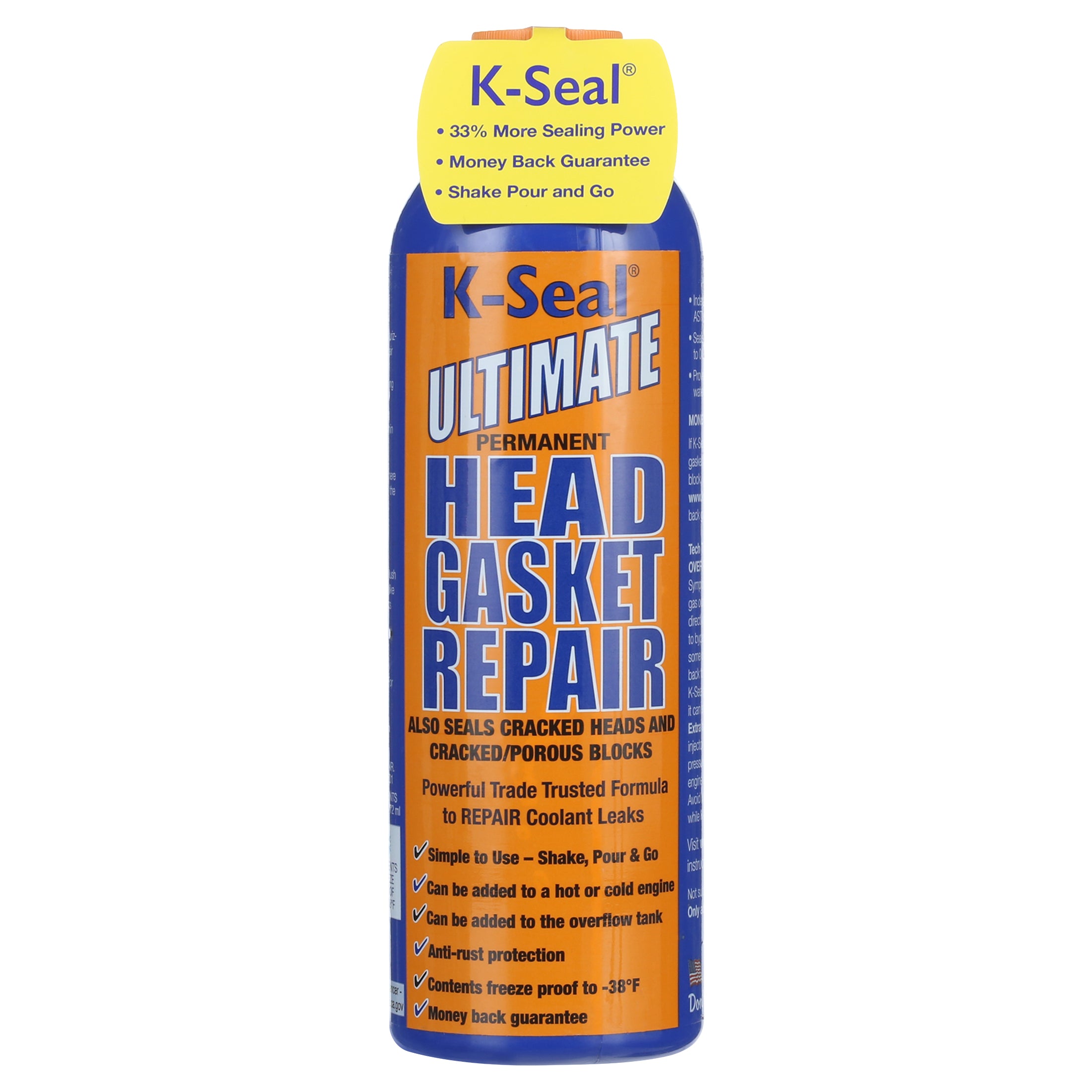 K-Seal Coolant Leak Repair， Head Gasket Sealant， Block Sealer， Radiator， Heater Core Stop Leak