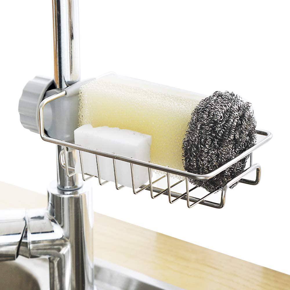 LIGHTSMAX Faucet mounted Caddies Caddies Soap Sponge Storage Rack KFH