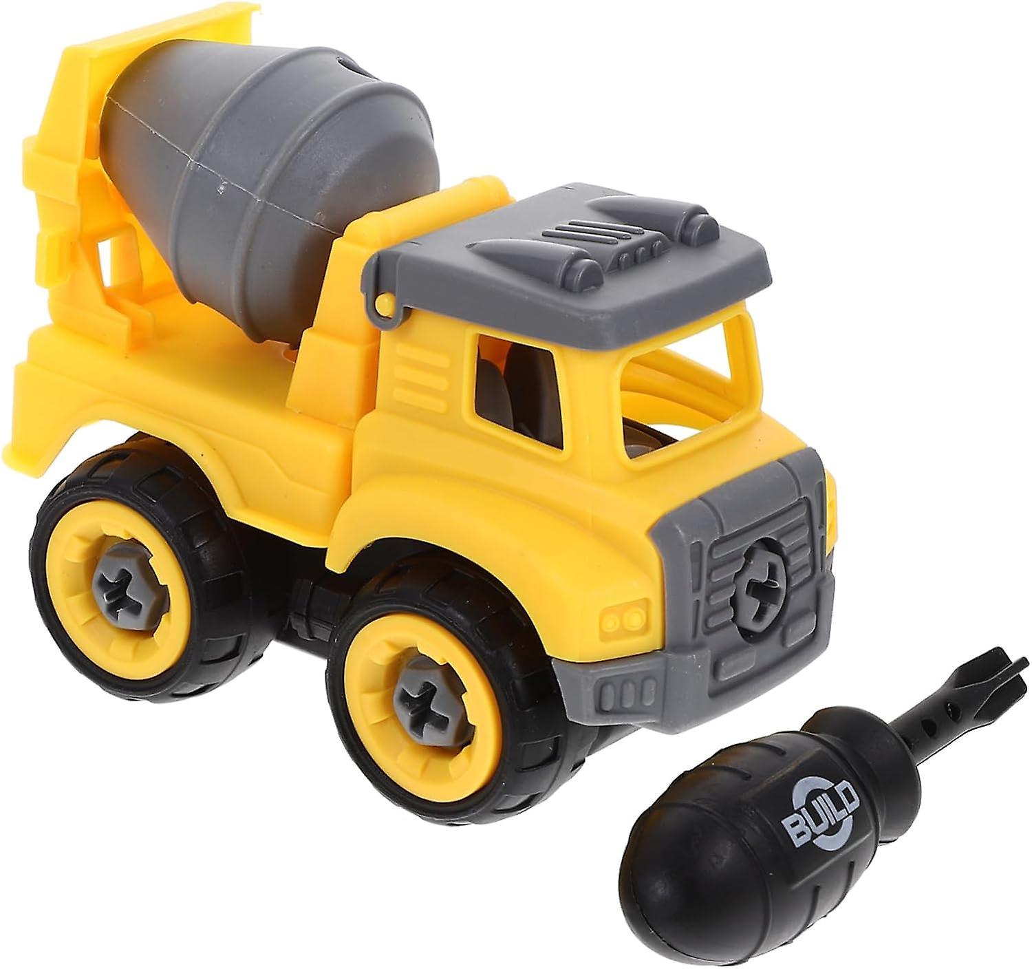 Kids Toys Construction Vehicles Toys Cement Mixer Toy Cement Mixer Vehicle Engineering Trucks Toy Engineering Trucks for Kids Boy Child Excavator