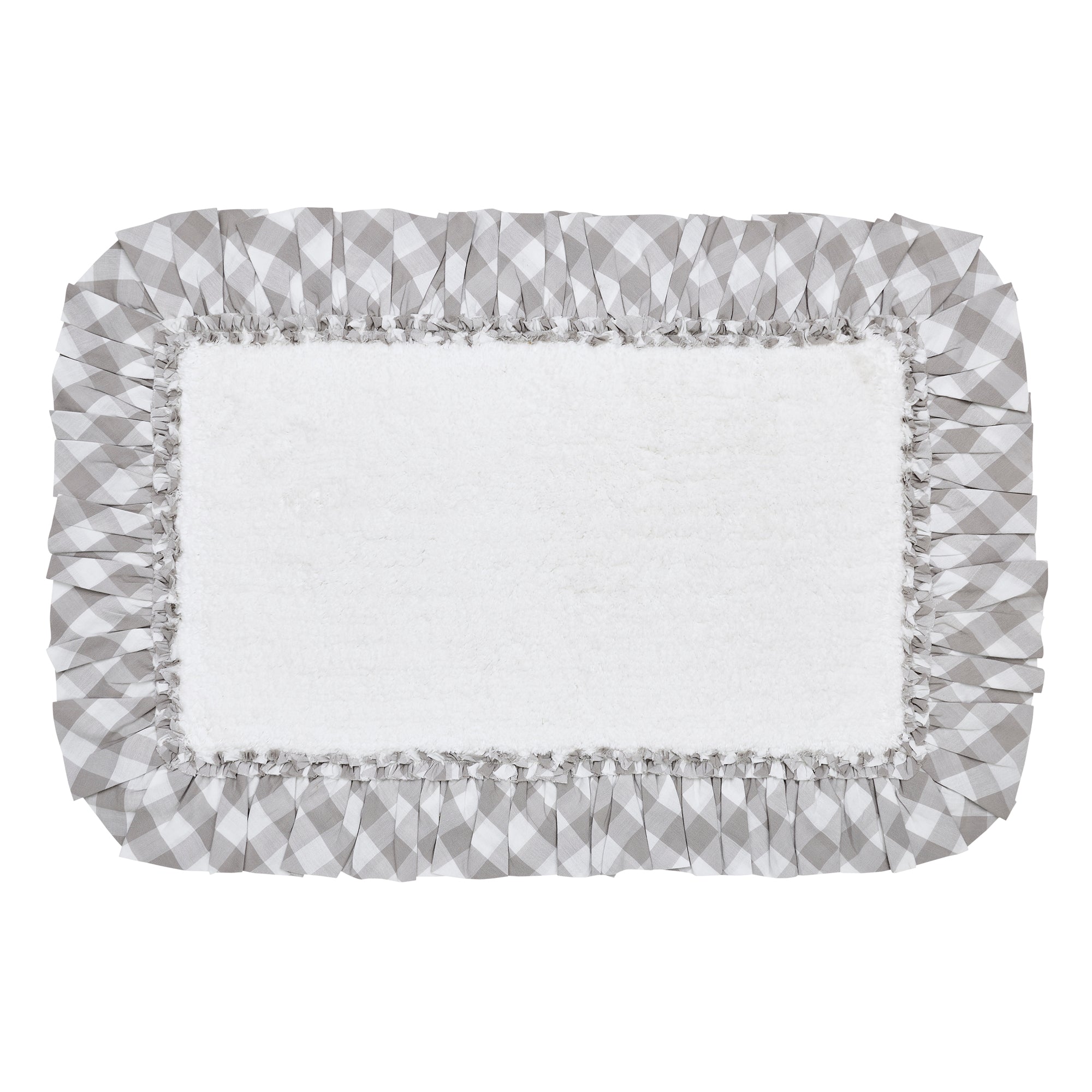 Annie Buffalo Grey Check Bathmat 20x30