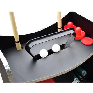 Hathaway 6 ft. Triple Threat 3-in-1 Multi-Game Table with Billiards Air Hockey and Table Tennis BG5001