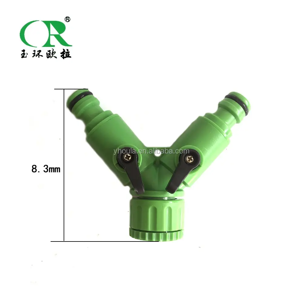 Factory Direct Plastic Garden Hose  Adapter Faucet 3 Way Y Valve Hose Connectors for garden Factory supply of goods