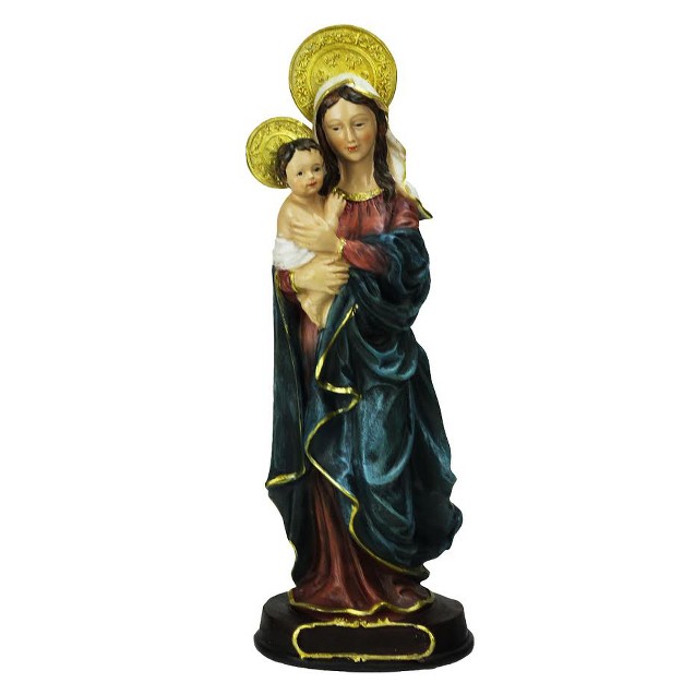 Virgin Mary With Baby Jesus Religious Christmas Nativity Table Top Figure