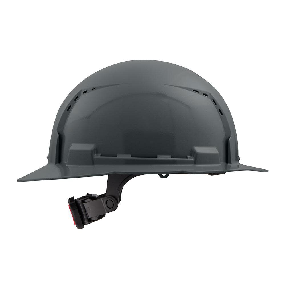 Milwaukee Gray Full Brim Vented Hard Hat with 6pt Ratcheting Suspension Type 1 Class C 48-73-1235 from Milwaukee