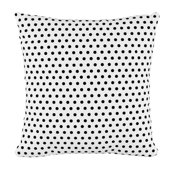 Dot Square Throw Pillow Black Skyline Furniture