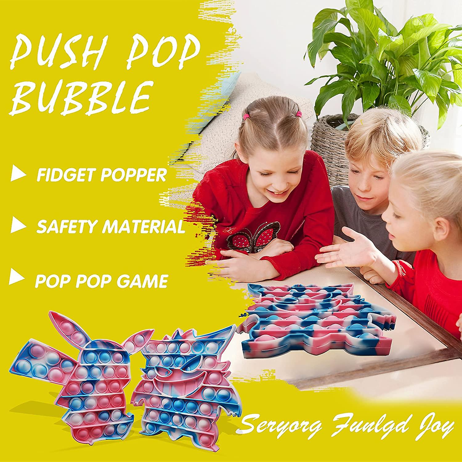 Tie Dye Push Pop Pop Fidget Sensory Toy， Popper Fidget Toy That Suitable For Adhd And Early Educational Toddler Baby， Pop Fidgets For Girls And Kids (