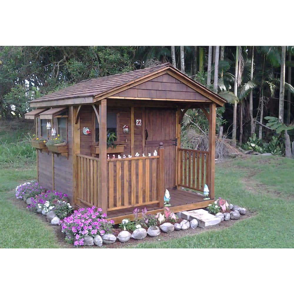 Outdoor Living Today Santa Rosa 12 ft. x 8 ft. Cedar Garden Shed SR812