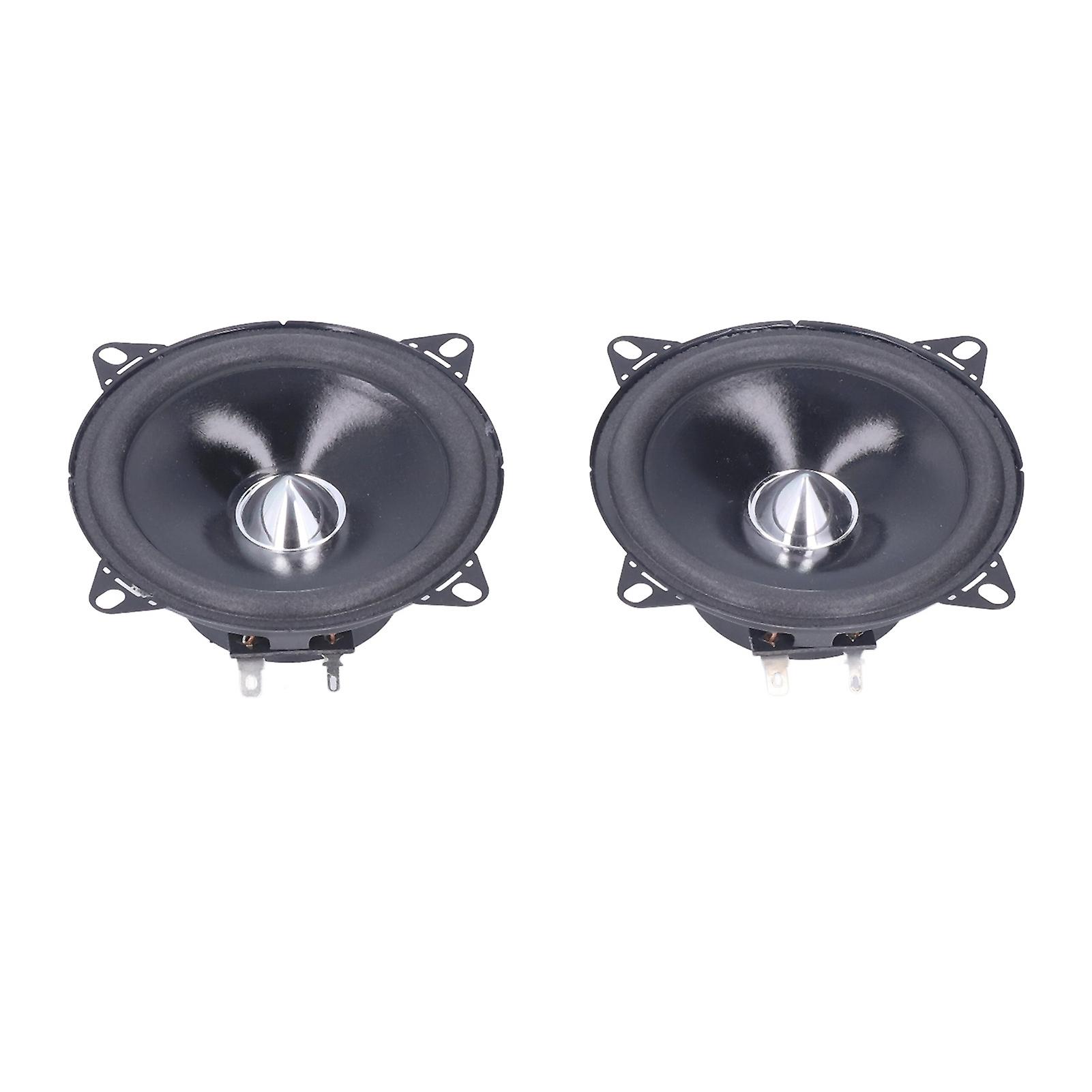 2 Pcs 4in Car Coaxial Speaker Stereo Audio Loudspeaker Universal For Auto Audio System