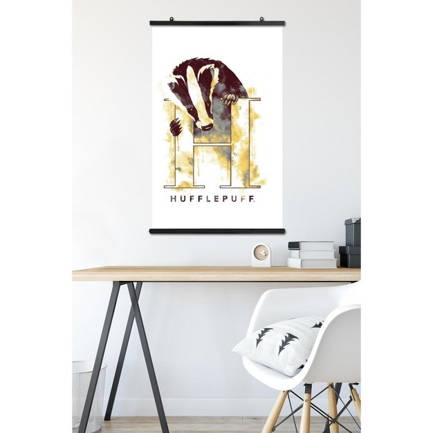 Trends International The Wizarding World Harry Potter Hufflepuff Illustrated House Logo Unframed Wall Poster Prints