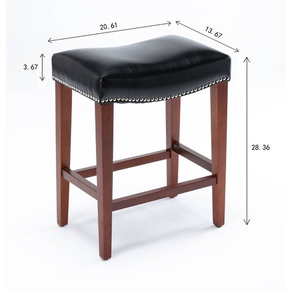 Stonger and Durable Leather Bar stool 2 pcs Set