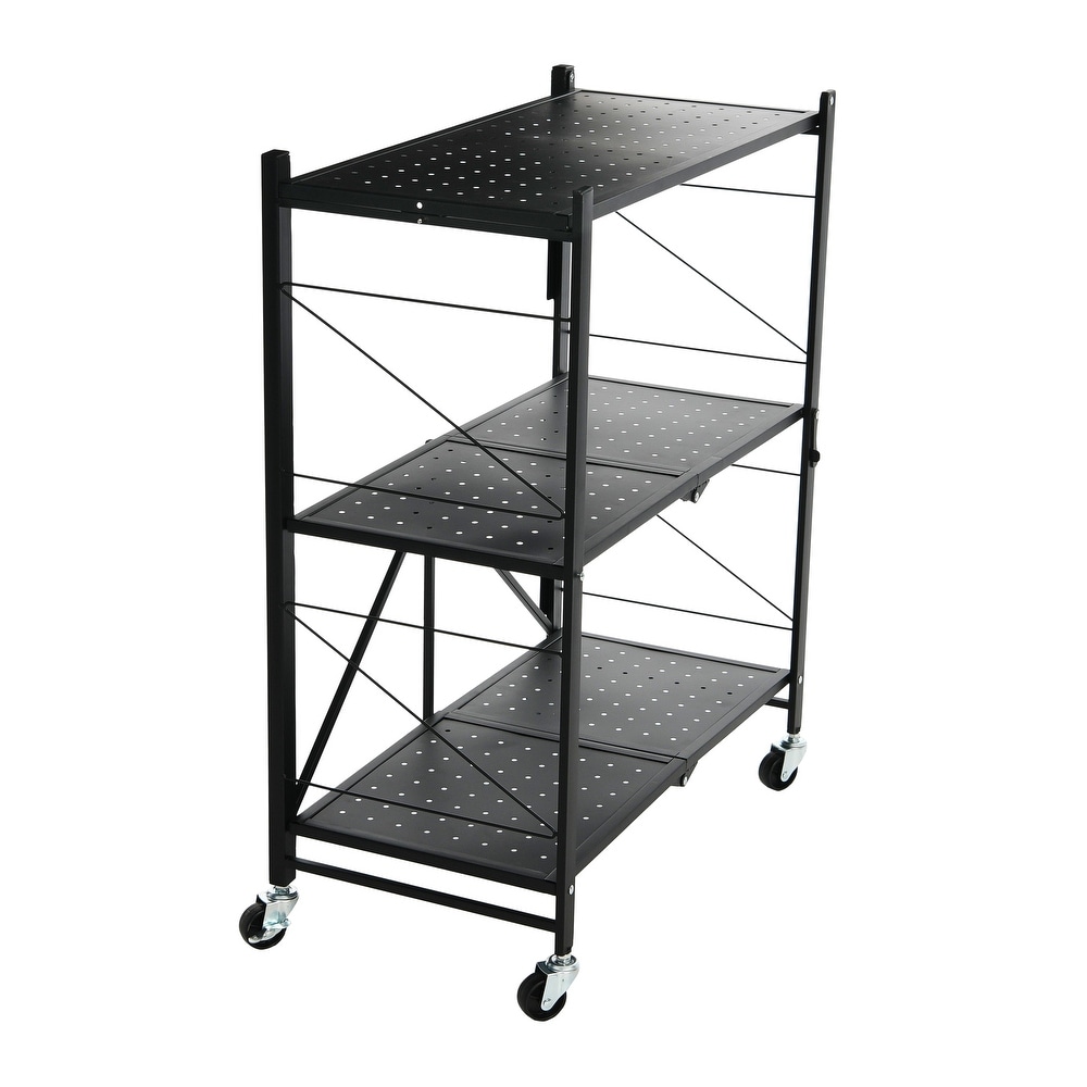 Metal 3 Tier Foldable Utility Rack   26.8\